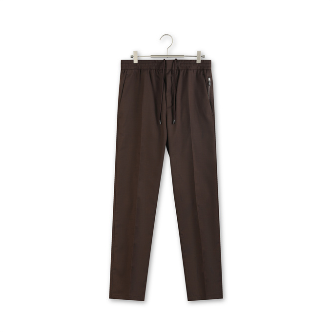brunello cucinelli wool blend casual trousers
